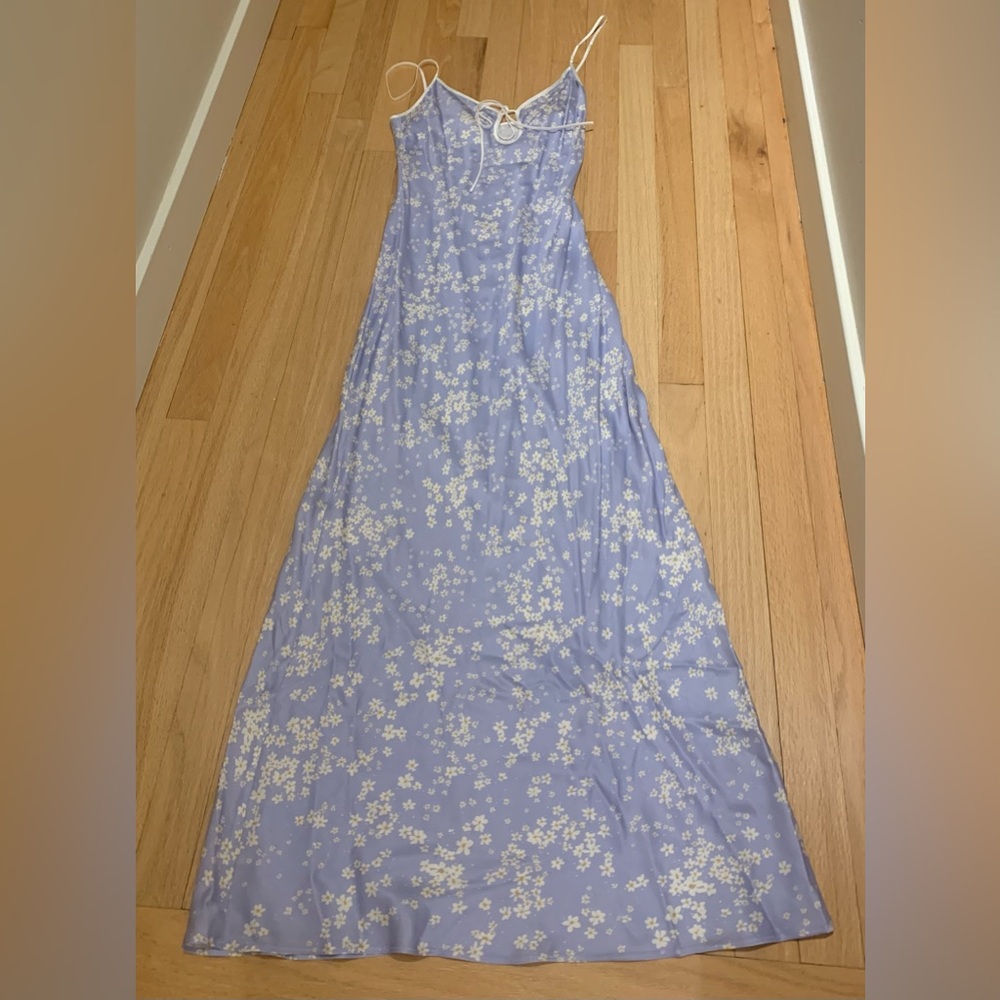Rumored floral lavender maxi dress